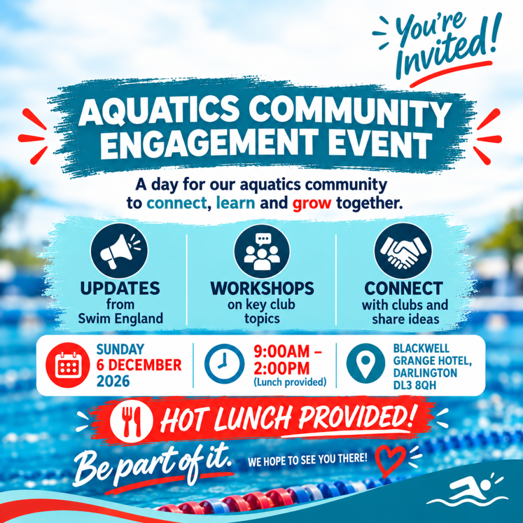 Swim England Aquatics Community Engagement Event – Bookings Now Open!